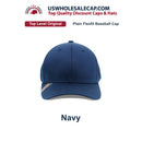 Top Level 4350 District Plain Brand New Baseball Cap with Flex fit Back S/M L/XL