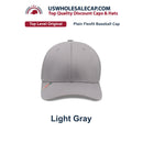 Top Level 4350 District Plain Brand New Baseball Cap with Flex fit Back S/M L/XL