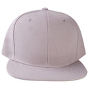 LOGA Solid Blank Plain Polyester Snapback Hat Plastic Snap Flat Visor High Crown