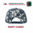 LOGA Solid Blank Plain Polyester Snapback Hat Plastic Snap Flat Visor High Crown