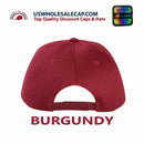 LOGA Solid Blank Plain Polyester Snapback Hat Plastic Snap Flat Visor High Crown