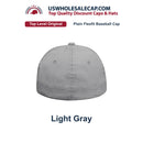 Top Level 4350 District Plain Brand New Baseball Cap with Flex fit Back S/M L/XL