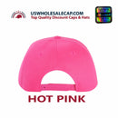 LOGA Solid Blank Plain Polyester Snapback Hat Plastic Snap Flat Visor High Crown