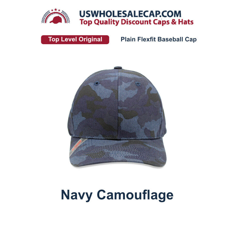 Top Level 4350 District Plain Brand New Baseball Cap with Flex fit Back S/M L/XL
