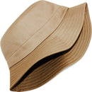 TOP LEVEL : B07 | Plain Unisex Lightweight Cotton Bucket Hat