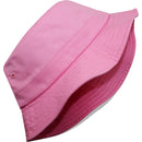 TOP LEVEL : B07 | Plain Unisex Lightweight Cotton Bucket Hat