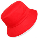 TOP LEVEL : B07 | Plain Unisex Lightweight Cotton Bucket Hat