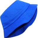 TOP LEVEL : B07 | Plain Unisex Lightweight Cotton Bucket Hat