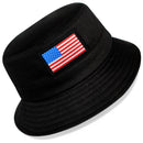 TOP LEVEL : USA | Unisex Lightweight Cotton USA Flag Design Bucket Hat