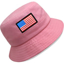 TOP LEVEL : USA | Unisex Lightweight Cotton USA Flag Design Bucket Hat