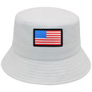 TOP LEVEL : USA | Unisex Lightweight Cotton USA Flag Design Bucket Hat