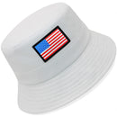 TOP LEVEL : USA | Unisex Lightweight Cotton USA Flag Design Bucket Hat