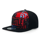 TOP LEVEL : HUSTLE | Red Patch Design Snapback Cap