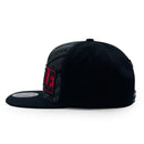 TOP LEVEL : HUSTLE | Red Patch Design Snapback Cap