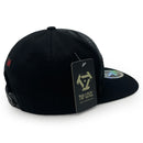 TOP LEVEL : HUSTLE | Red Patch Design Snapback Cap