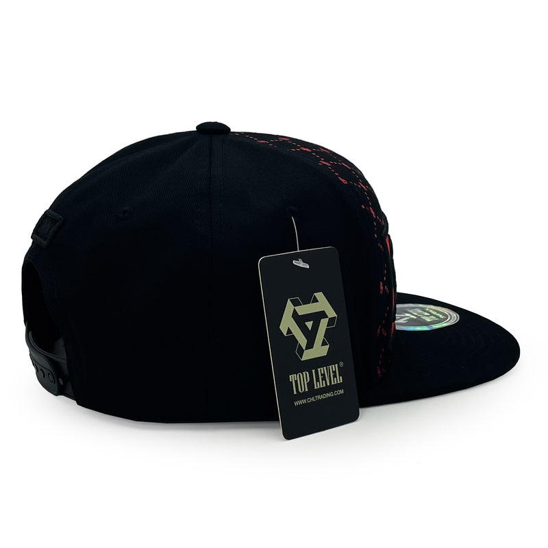 TOP LEVEL : SAVAGE | Red Patch Design Snapback Cap