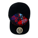 TOP LEVEL : HUSTLE | Red Patch Design Snapback Cap