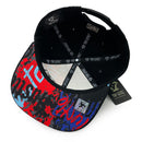 TOP LEVEL : HUSTLE | Red Patch Design Snapback Cap