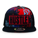 TOP LEVEL : HUSTLE | Red Patch Design Snapback Cap