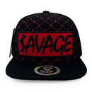 TOP LEVEL : SAVAGE | Red Patch Design Snapback Cap