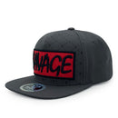 TOP LEVEL : SAVAGE | Red Patch Design Snapback Cap