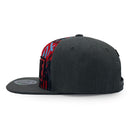 TOP LEVEL : HUSTLE | Red Patch Design Snapback Cap