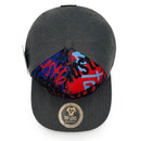 TOP LEVEL : HUSTLE | Red Patch Design Snapback Cap