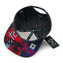 TOP LEVEL : HUSTLE | Red Patch Design Snapback Cap