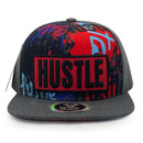 TOP LEVEL : HUSTLE | Red Patch Design Snapback Cap