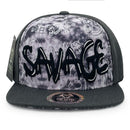 TOP LEVEL : SAVAGE | Tie-Dye Sublimation Design Snapback Cap