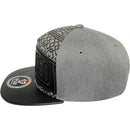 TOP LEVEL : BLESSED | Synthetic Leather Visor & Patch at Front Design Snapback Cap