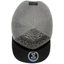TOP LEVEL : BLESSED | Synthetic Leather Visor & Patch at Front Design Snapback Cap