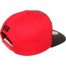 TOP LEVEL : BLESSED | Synthetic Leather Visor & Patch at Front Design Snapback Cap