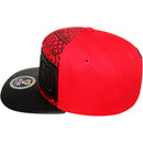 TOP LEVEL : BLESSED | Synthetic Leather Visor & Patch at Front Design Snapback Cap