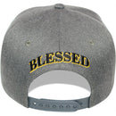 TOP LEVEL : BLESSED | Front-raised Verbiage Design & Prayer's Hand with Money Design Snapback Cap