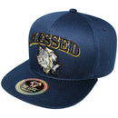 TOP LEVEL : BLESSED | Front-raised Verbiage Design & Prayer's Hand with Money Design Snapback Cap