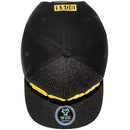 TOP LEVEL : BOSS | Front Raised Bo$$ Verbiage with Woven Textured Jute Fabric Design Snapback Cap