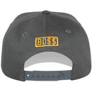 TOP LEVEL : BOSS | Front Raised Bo$$ Verbiage with Woven Textured Jute Fabric Design Snapback Cap