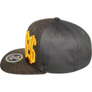 TOP LEVEL : BOSS | Front Raised Bo$$ Verbiage with Woven Textured Jute Fabric Design Snapback Cap