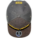 TOP LEVEL : BOSS | Front Raised Bo$$ Verbiage with Woven Textured Jute Fabric Design Snapback Cap