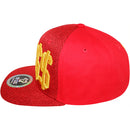 TOP LEVEL : BOSS | Front Raised Bo$$ Verbiage with Woven Textured Jute Fabric Design Snapback Cap