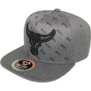 TOP LEVEL : BULL | Embroidered Felt Patch Design Snapback Cap