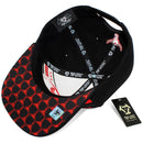TOP LEVEL : BULL | Embroidered Black and Red Lines Design Snapback Cap