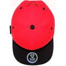 TOP LEVEL : BULL | Embroidered Black and Red Lines Design Snapback Cap