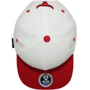 TOP LEVEL : BULL | Embroidered Black and Red Lines Design Snapback Cap