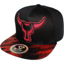 TOP LEVEL : BULL | Front-raised Mesh Patch with Bull Design Snapback Cap