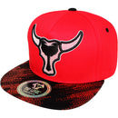 TOP LEVEL : BULL | Front-raised Mesh Patch with Bull Design Snapback Cap