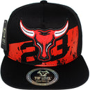 TOP LEVEL : BULL | 23 Print Design Snapback Cap