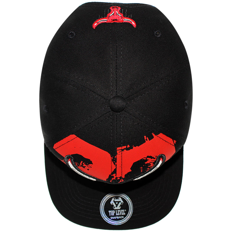 TOP LEVEL : BULL | Drippin' Our Bull Logo & 23 Print at Front Design Snapback Cap