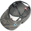 TOP LEVEL : BULL | Front-raised Bull Embroidery with Tie-Dye Design Snapback Cap